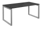 SEK-O - 16 stůl kancelářský, kovová podnož stříbrná, deska 25 mm, široký 1600 mm, antracit